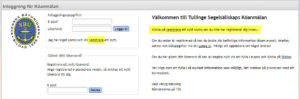 01 Inloggning för Köanmälan BAS - TSS Båtklubb