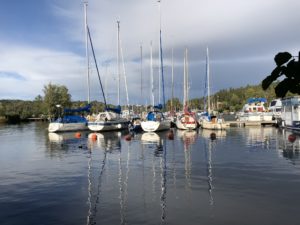 Bryggan i Vårby i Mälaren - TSS båtklubb