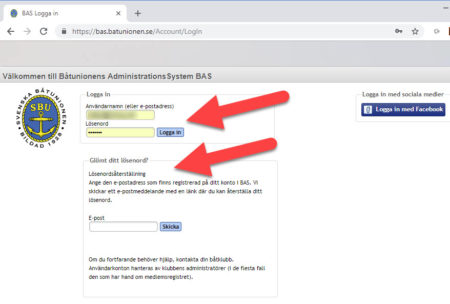 01 BAS inloggning - TSS din båtklubb i Tullinge & Mälaren