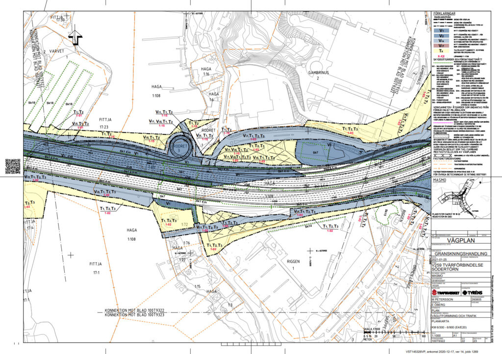 Trafikverket vill bygga om vid Vårbybryggan - karta - TSS